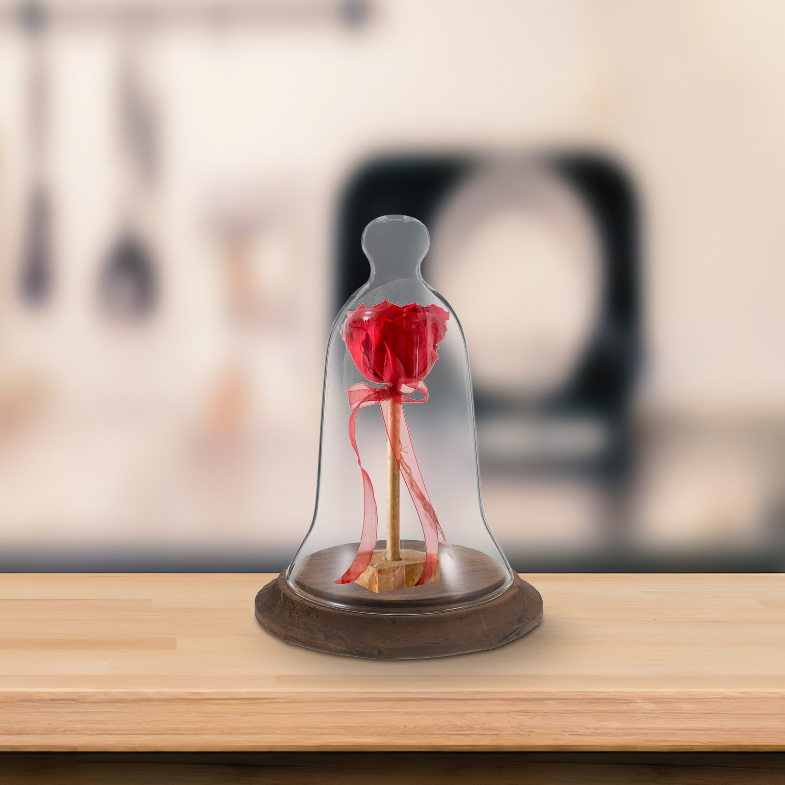 Plastic Dome Clear - High Borosilicate Glass Cloche Dome with