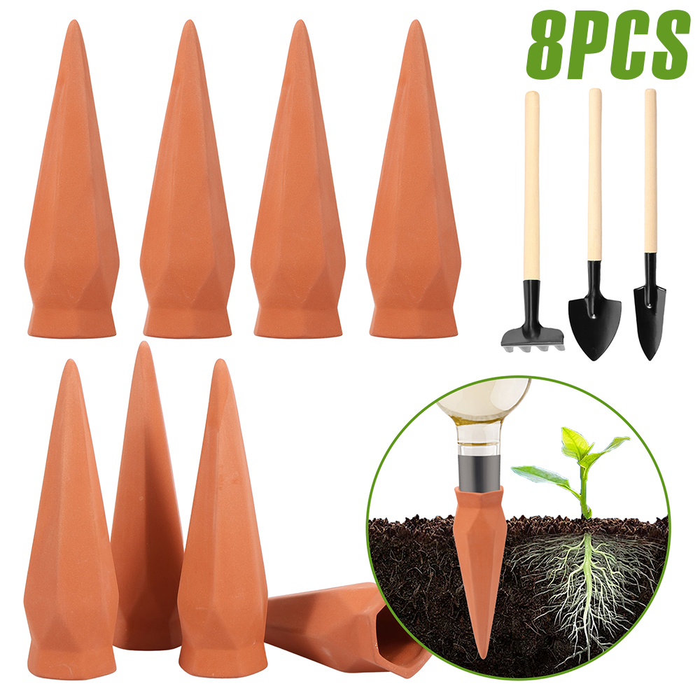 8Pcs Self Watering Stakes Red  - Self Watering Insert avis et prix