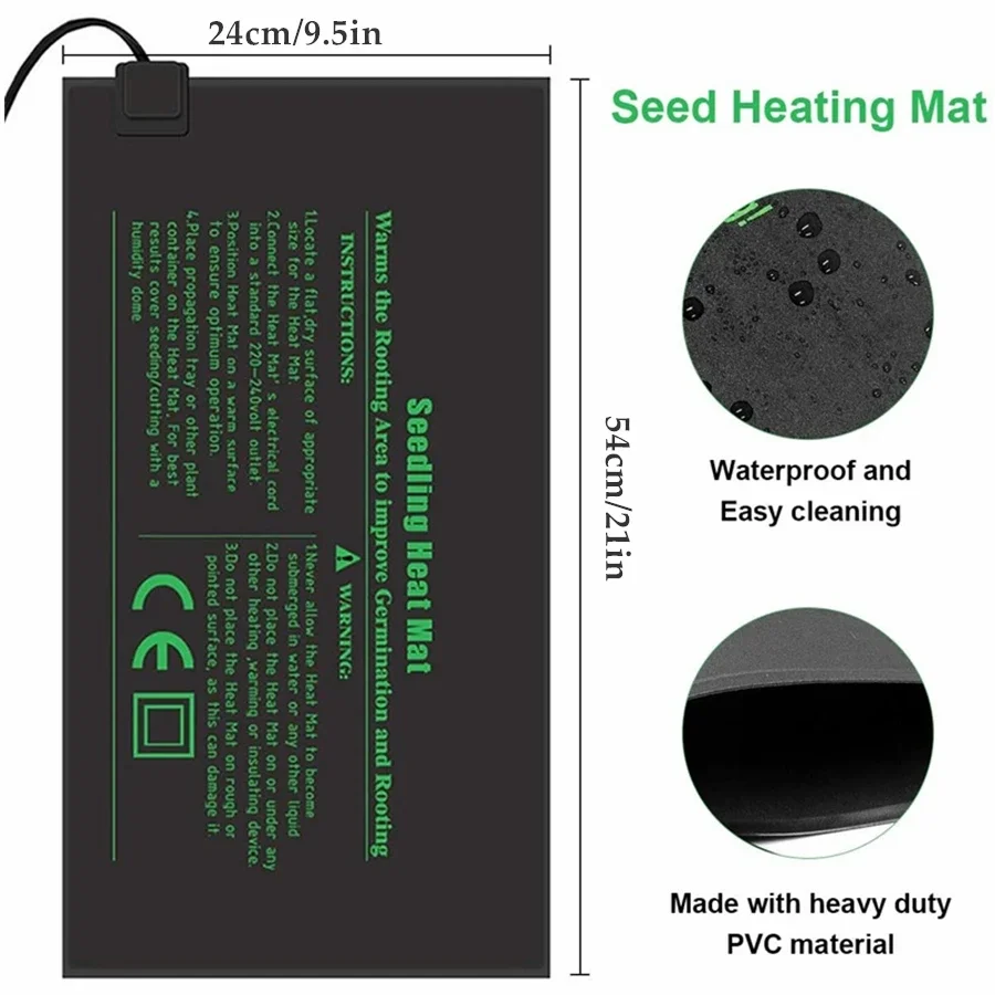 4 Sizes 220V EU Plug Seedling  - Heat Mat Seedling avis et prix