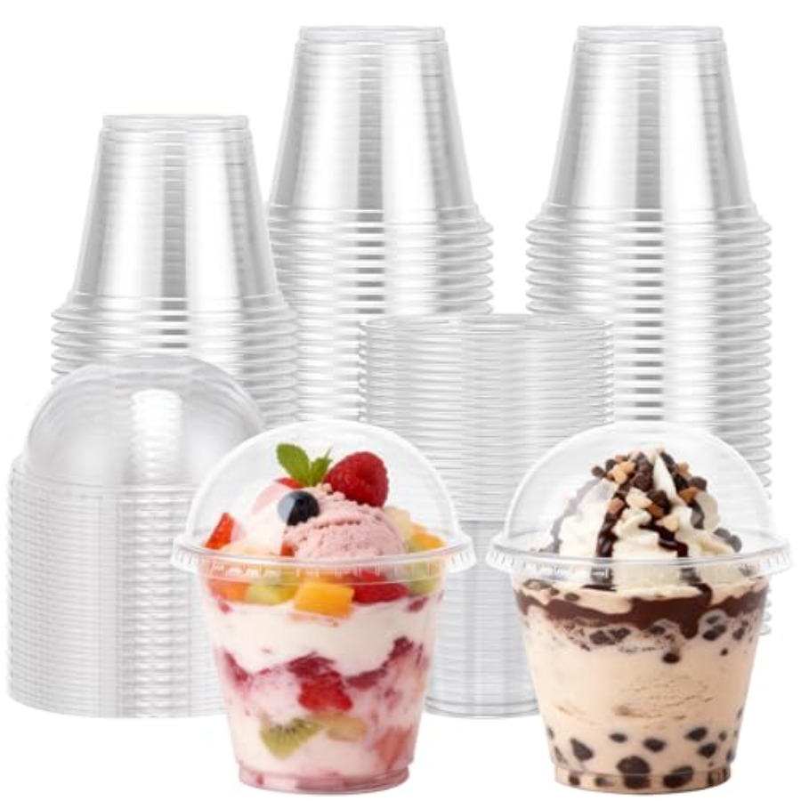 200 Pack 9 oz Clear Plastic Cu - Plastic Dome Clear avis et prix