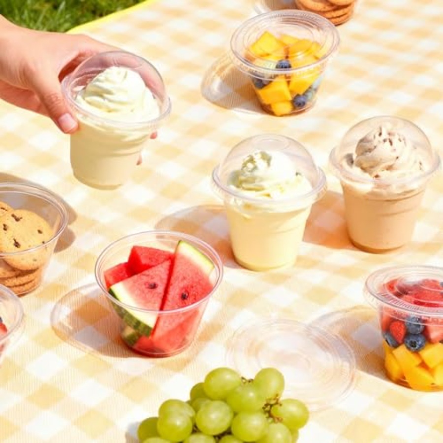 200 Pack 9 oz Clear Plastic Cu - Plastic Dome Clear avis et prix