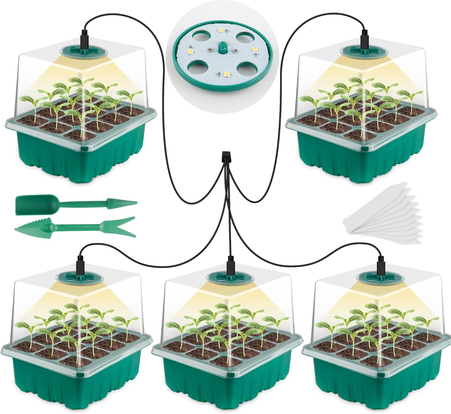 Seed Starter Tray with Grow Li - Humidity Dome Kit avis et prix