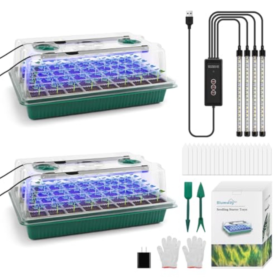 Seed Starter Tray with Grow Li - Humidity Dome Kit avis et prix