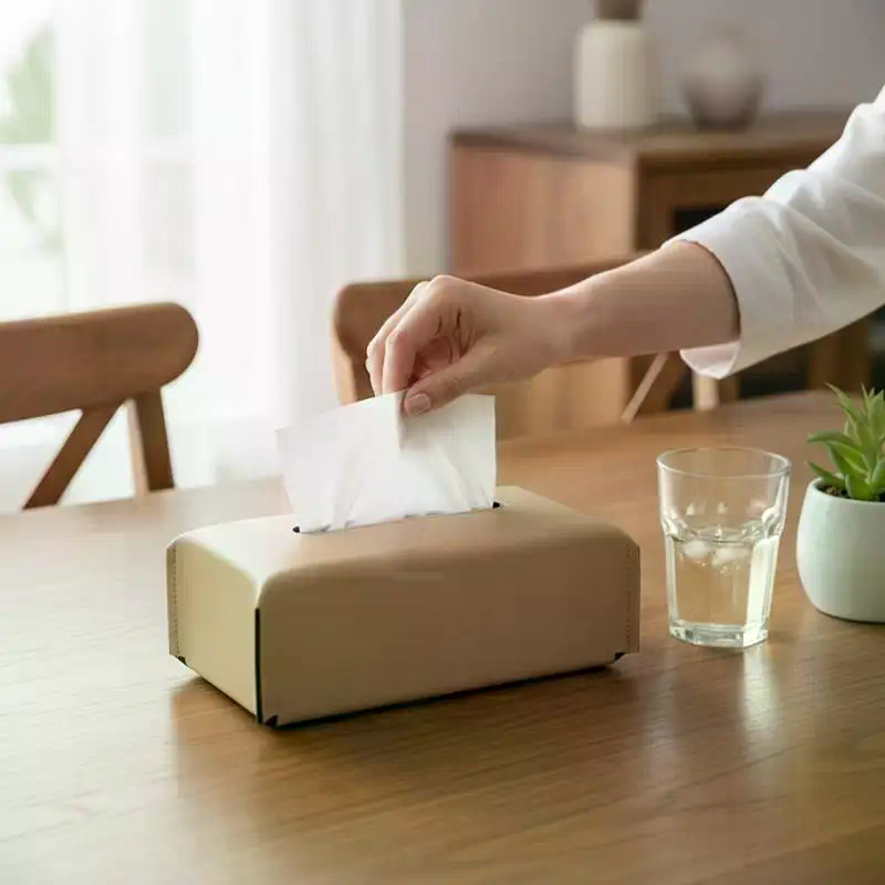 Luxury Tissue Box Leather Napk - Agar Tissue Culture avis et prix