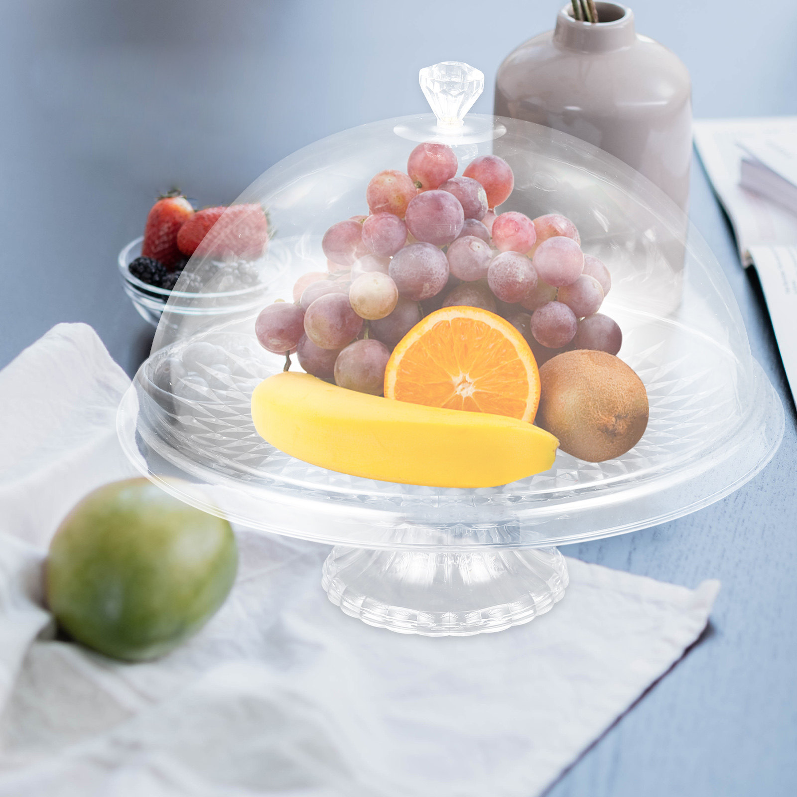 Clear Pet Cake Stand with Dome - Plastic Dome Clear avis et prix