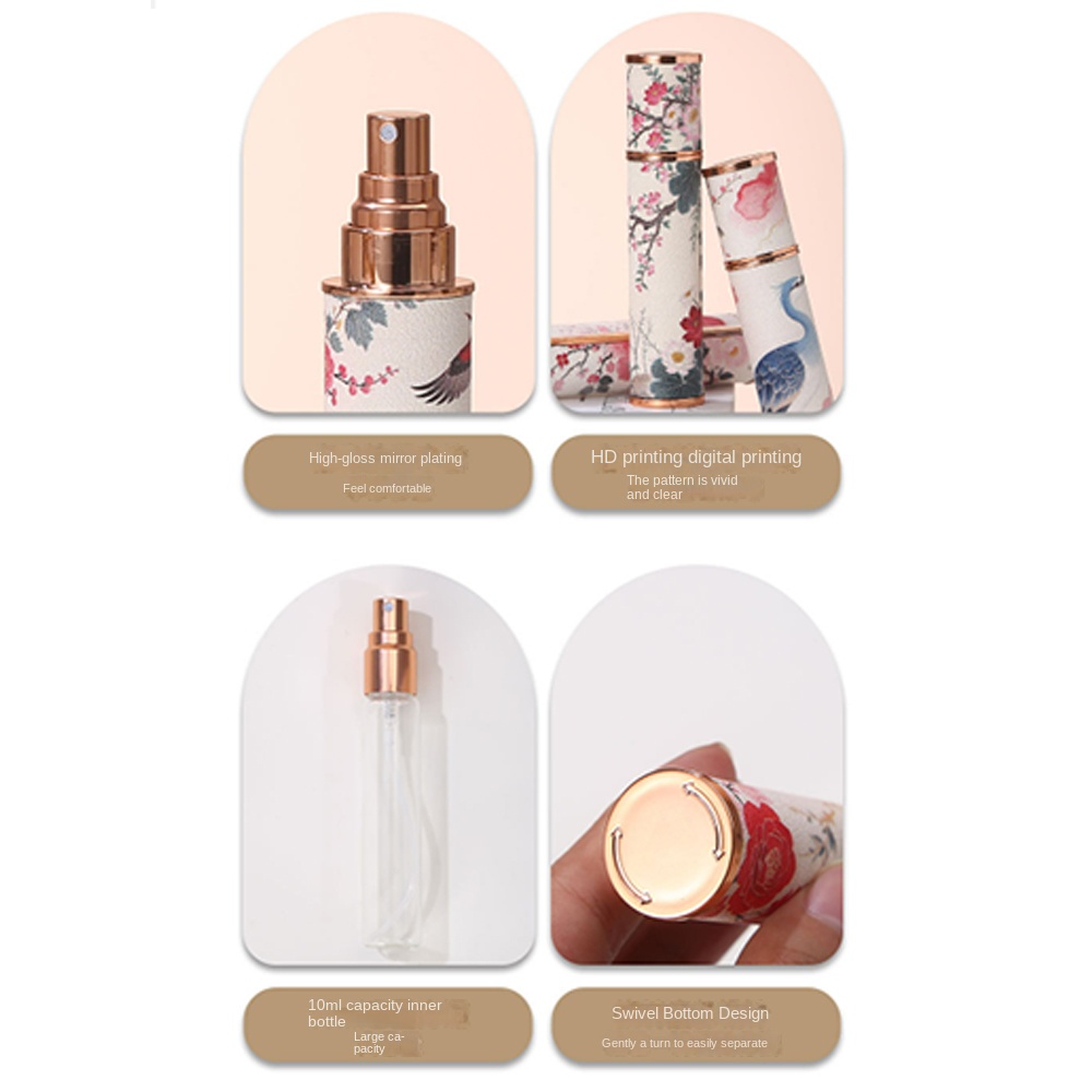 Portable PU Leather Perfume Bo - Misting Bottle Fine avis et prix