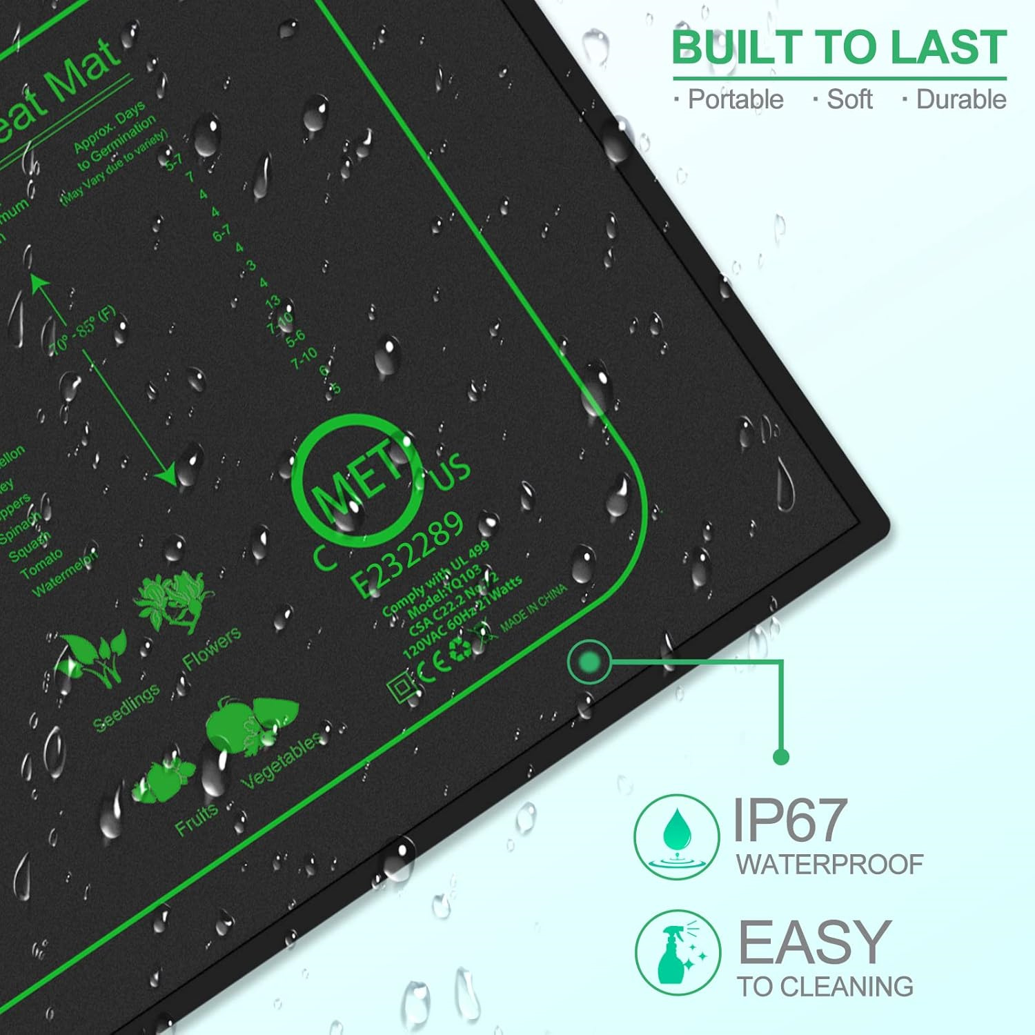 Seedling Heat Mat With Digital - Rooting Gel Clone avis et prix