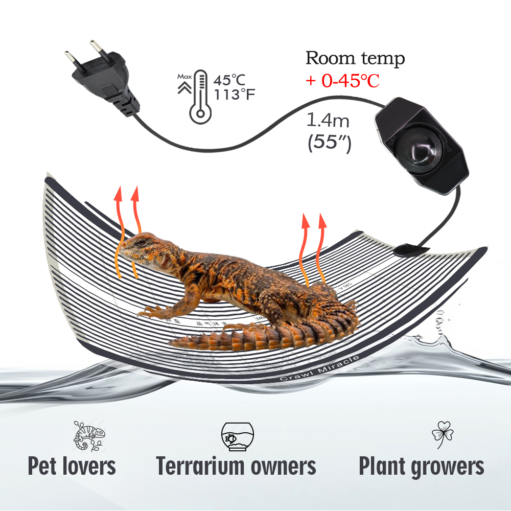 5W 15W 25W 35W Graphene Reptil - Heat Mat Seedling avis et prix