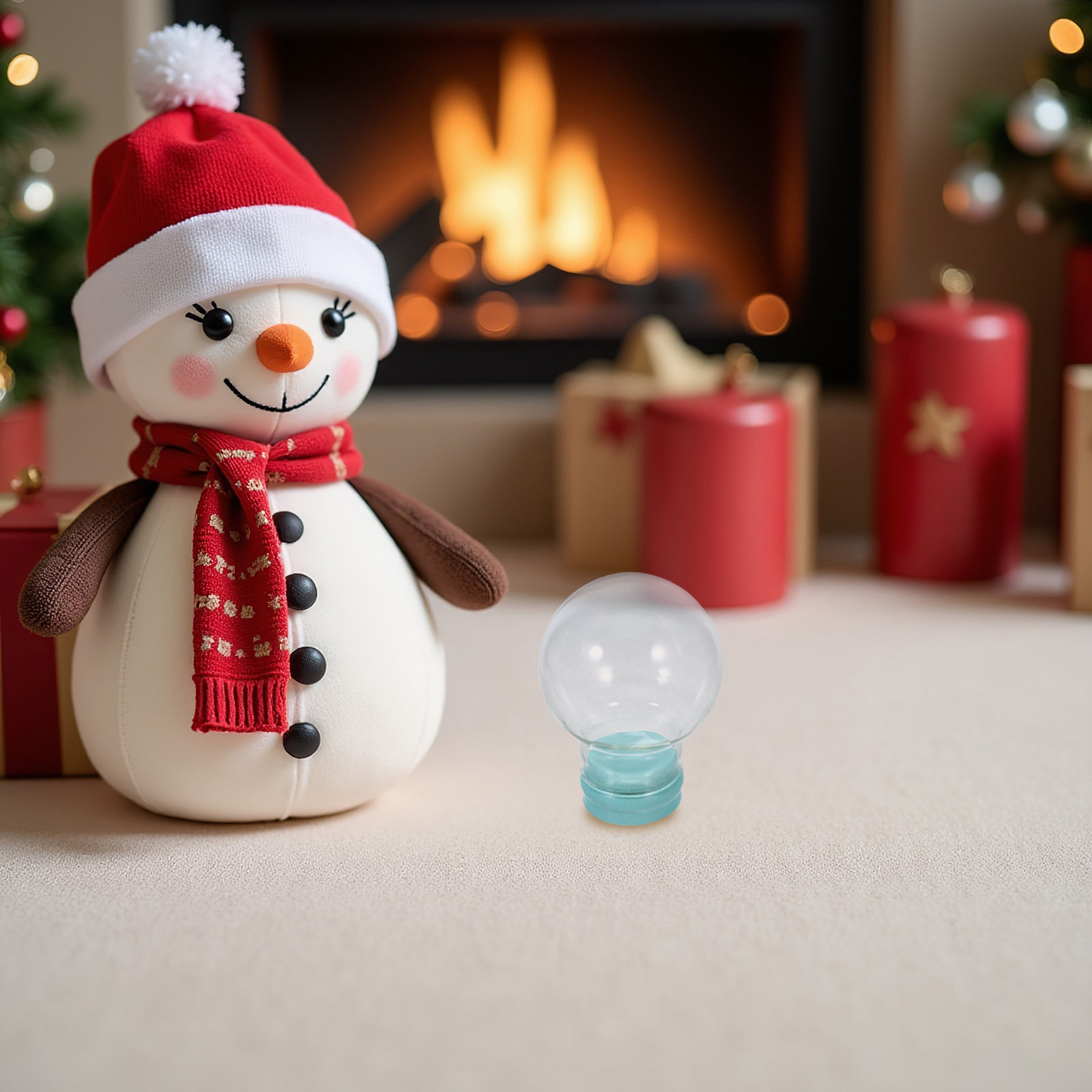 3Pcs Snow Globe Decoration Kit - Plastic Dome Clear avis et prix