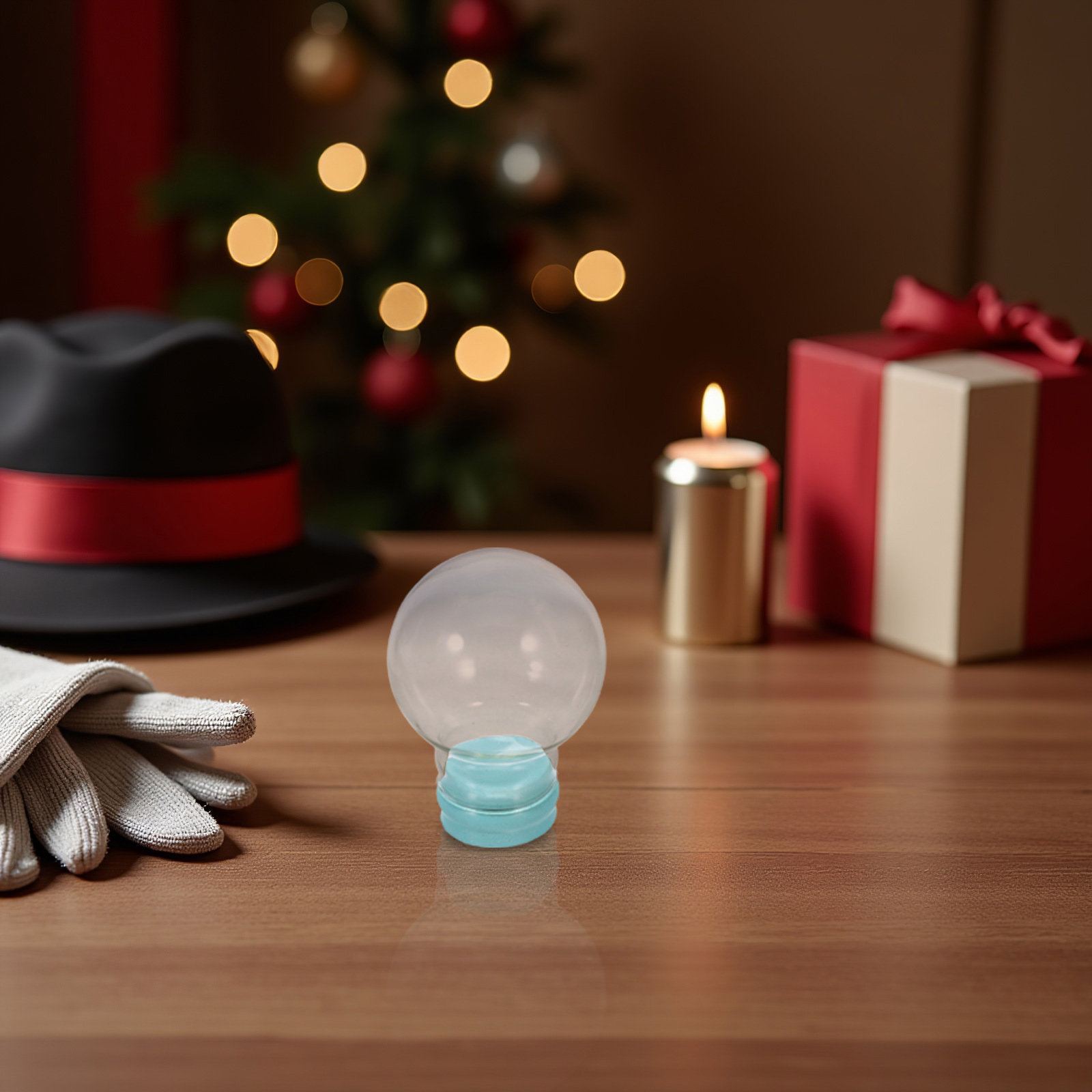 3Pcs Snow Globe Decoration Kit - Plastic Dome Clear avis et prix