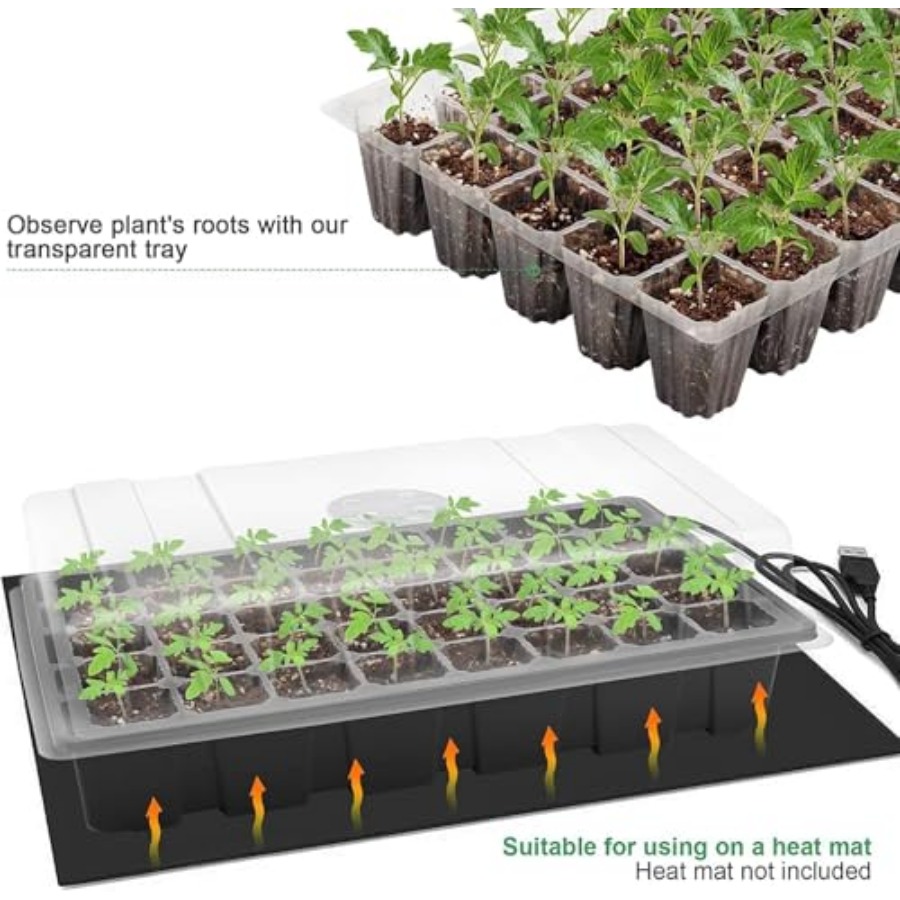 Seedling Trays Seed Starter Tr - Humidity Dome Kit avis et prix