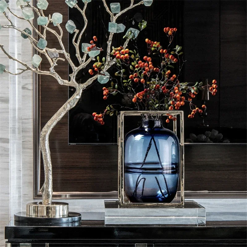 Minimalist Blue Black Glass Va - Propagation Station Vase avis et prix