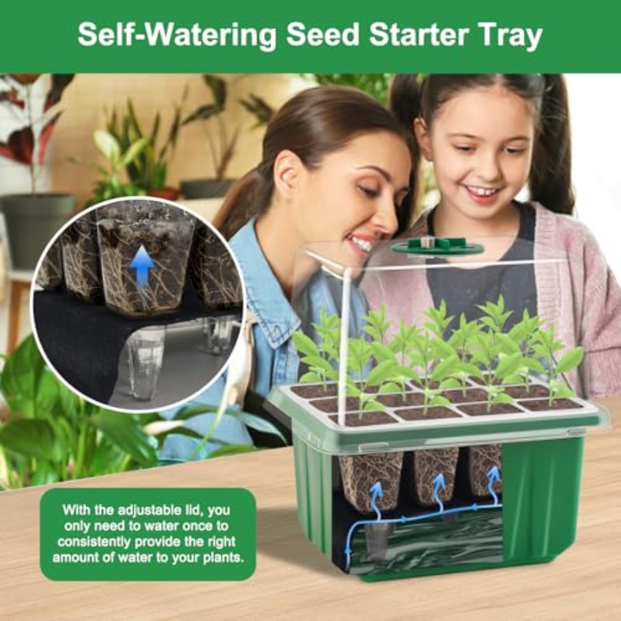 Seed Starter Tray with Light 6 - Humidity Dome Kit avis et prix