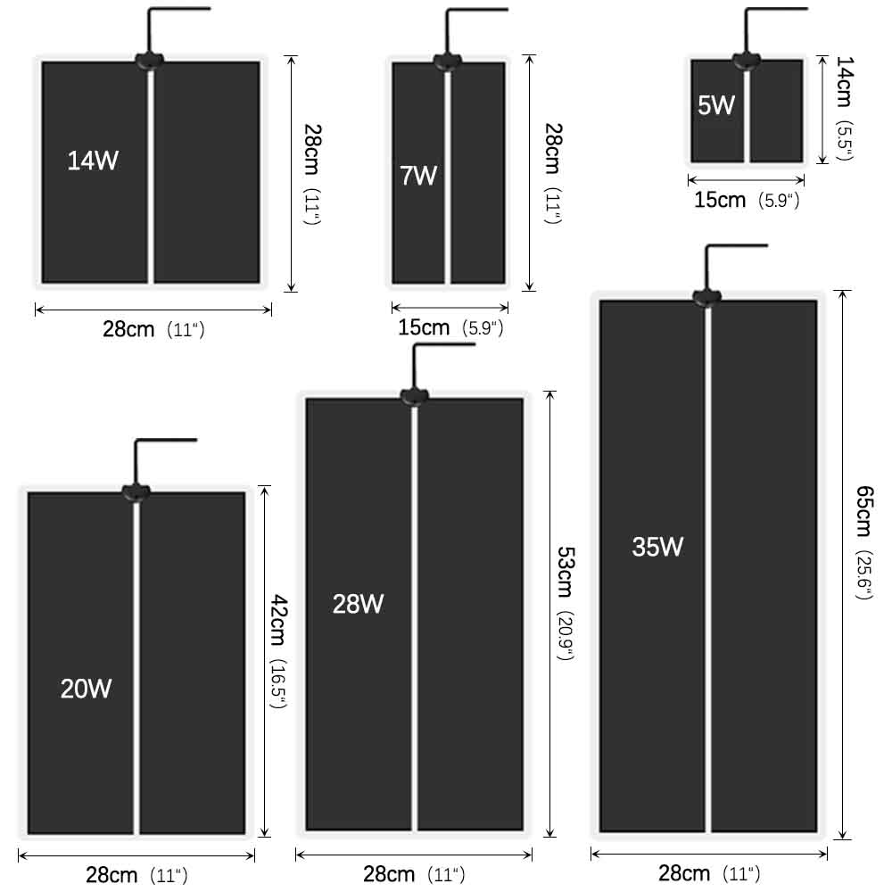 35W-5W Seeds Seedlings Plant H - Heat Mat Seedling avis et prix