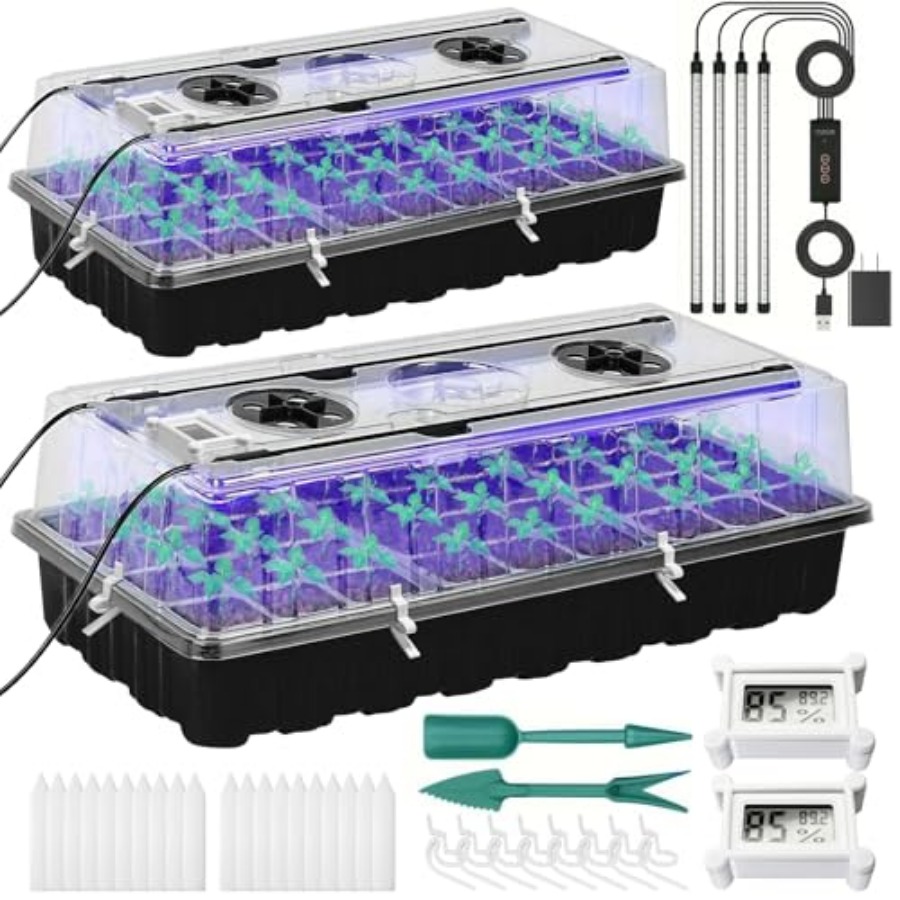 Seed Starter Tray with Grow Li - Humidity Dome Kit avis et prix