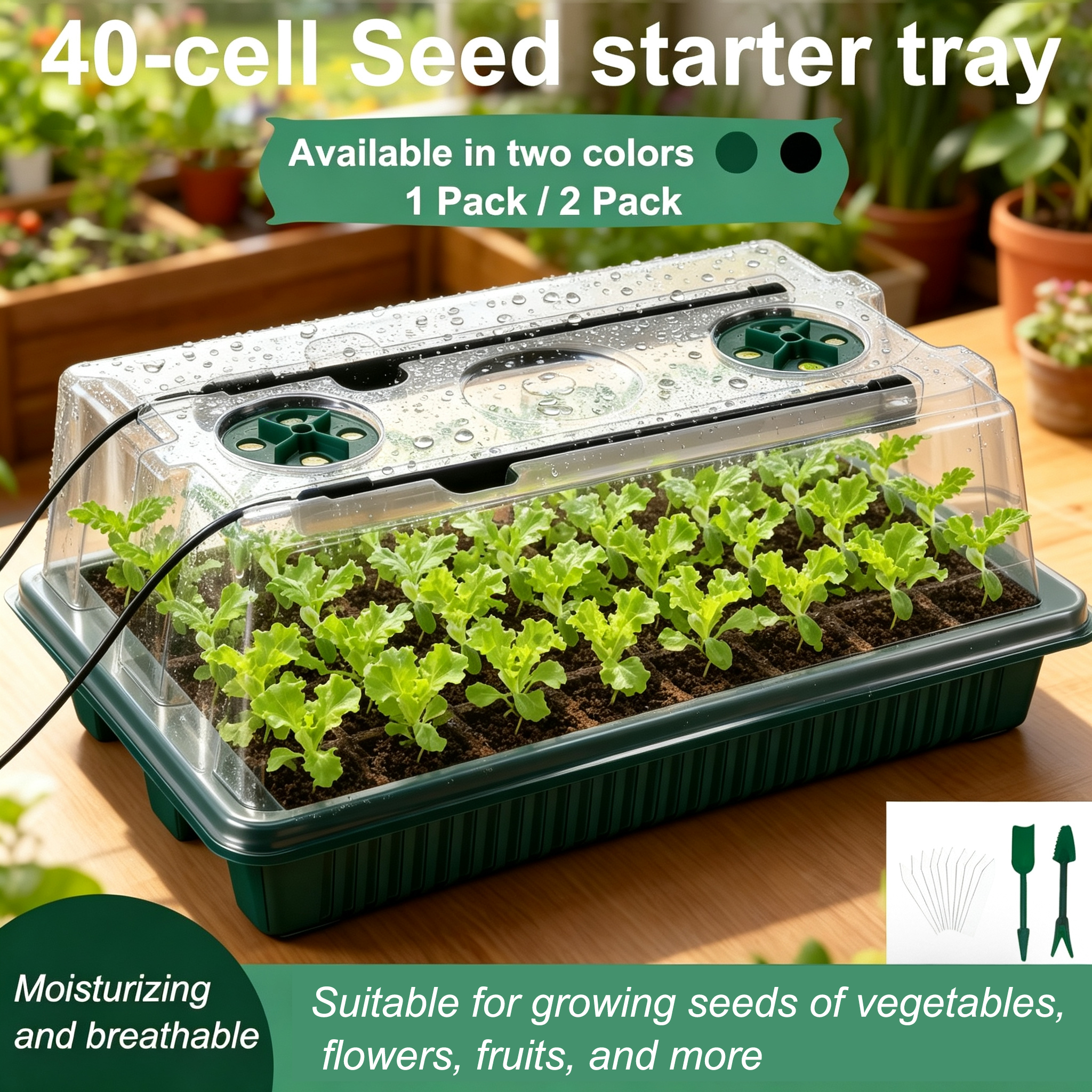 Seed Starter Tray with Grow Li - Humidity Dome Kit avis et prix