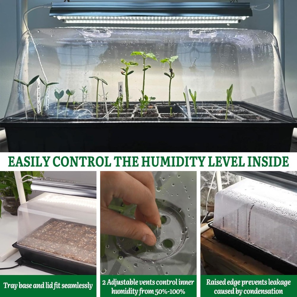 Seed Starter Kit with Grow Lig - Humidity Dome Kit avis et prix