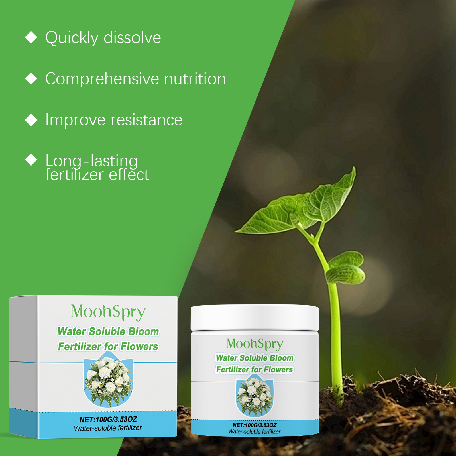 Water Soluble Bloom Fertilizer - Root Stimulator Liquid avis et prix