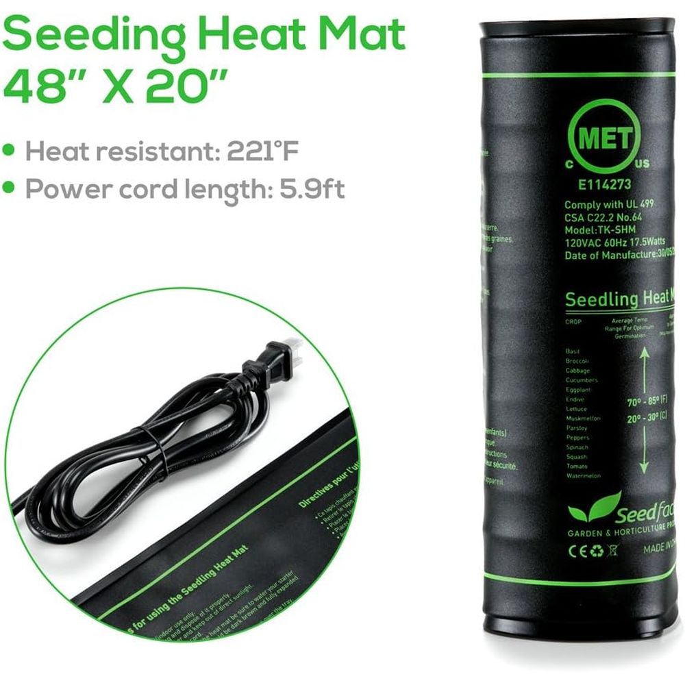 Certified Seedling Heat Mat, W - Heat Mat Seedling avis et prix