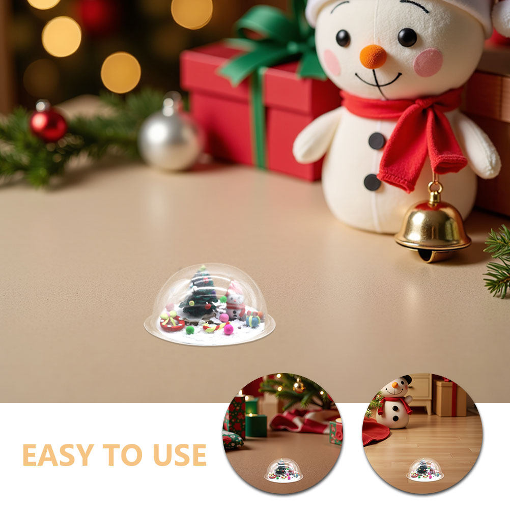 30Pcs Fillable Clear Plastic D - Plastic Dome Clear avis et prix