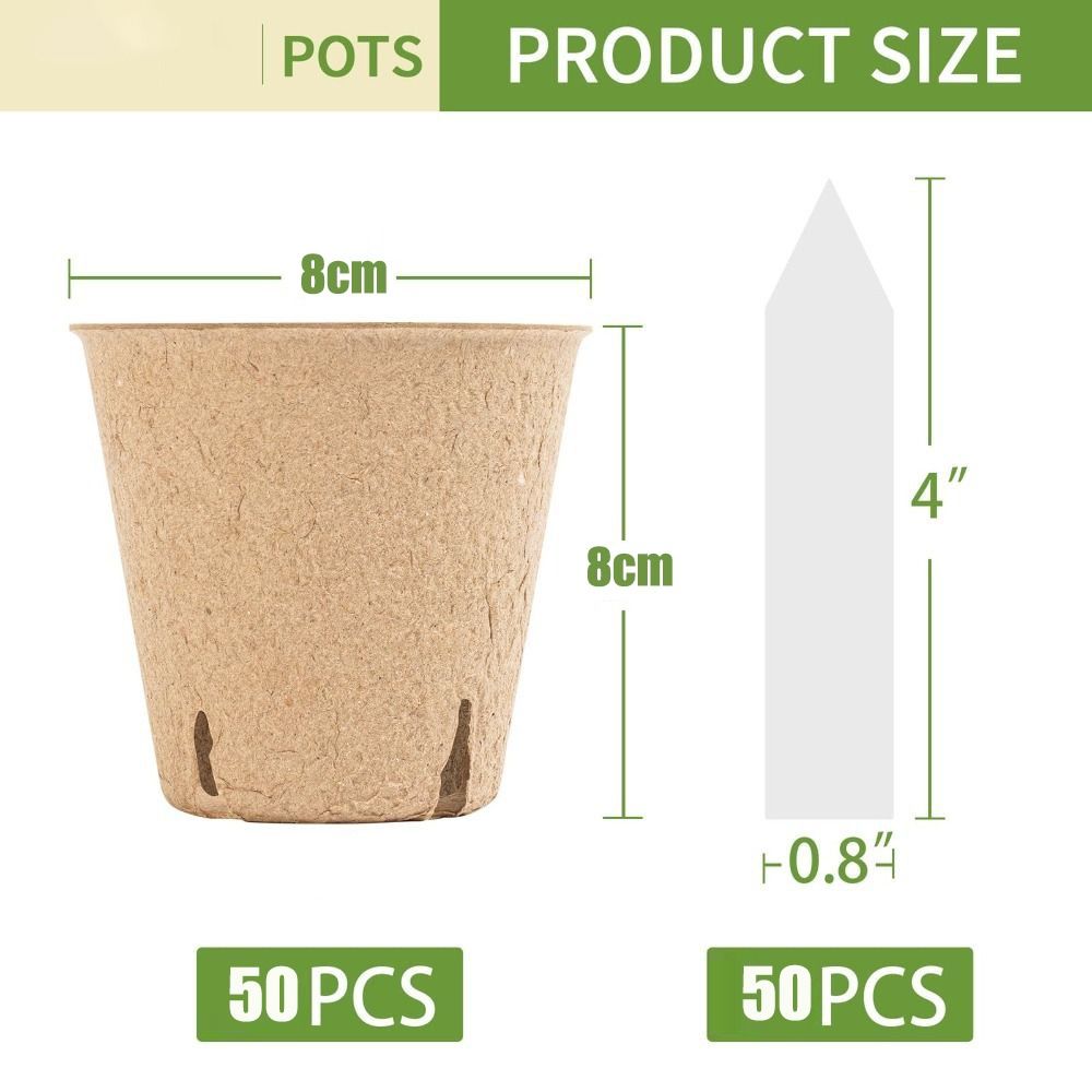 50PCS Biodegradable Plant Star - Peat Pellet Tray avis et prix