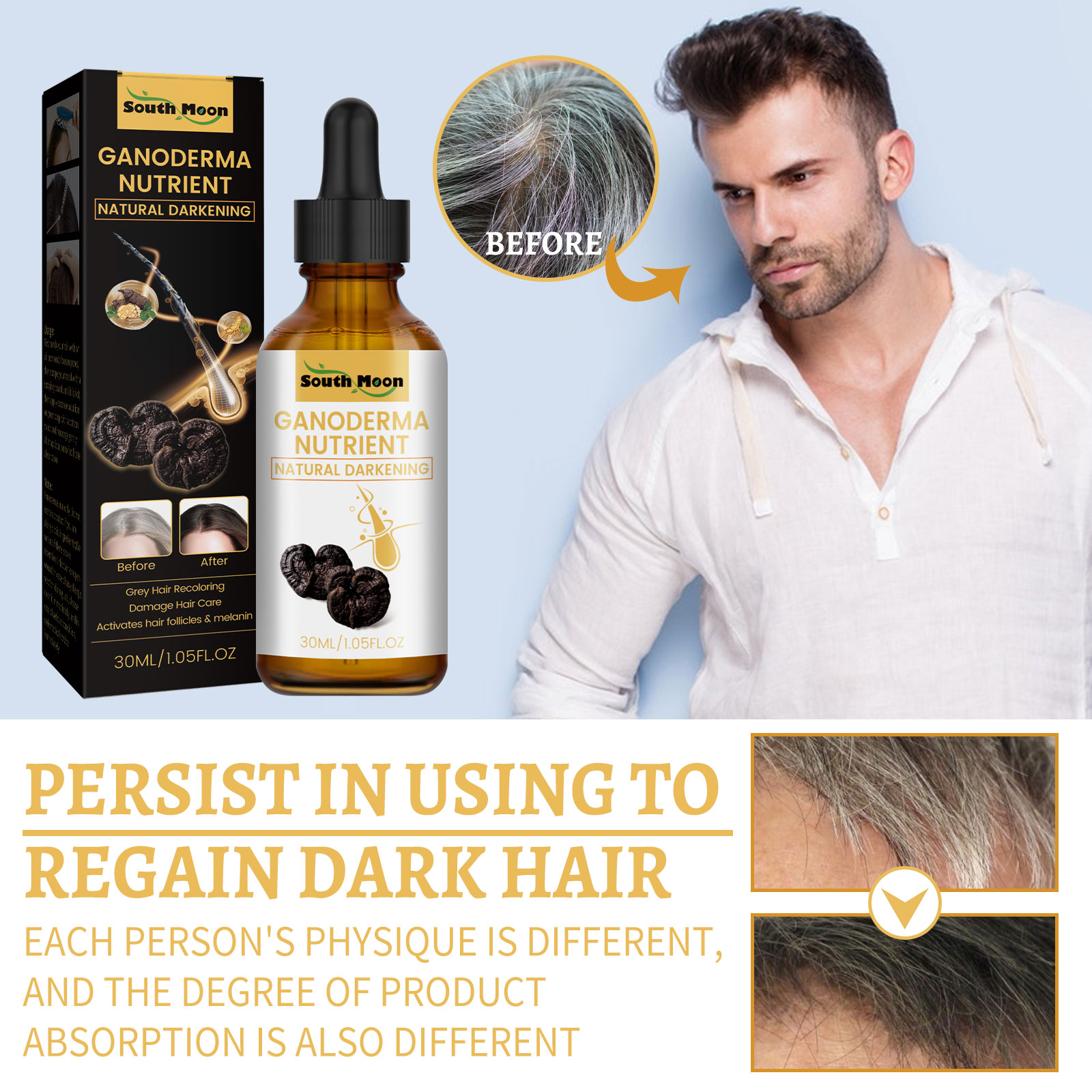 Black Ganoderma Lucidum Hair L - Root Stimulator Liquid avis et prix