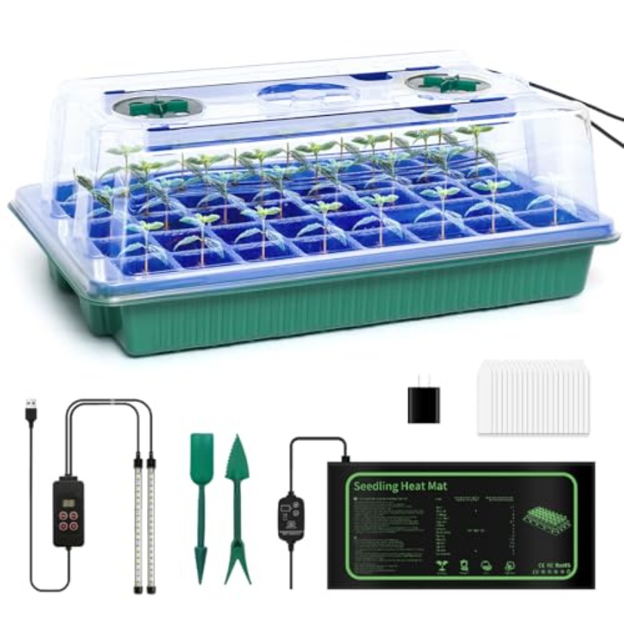Seed Starter Kit with Grow Lig - Humidity Dome Kit avis et prix