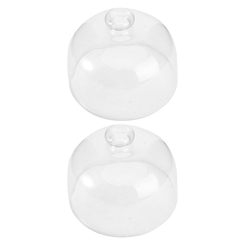 2Pcs Transparent Glass Cake Do - Plastic Dome Clear avis et prix