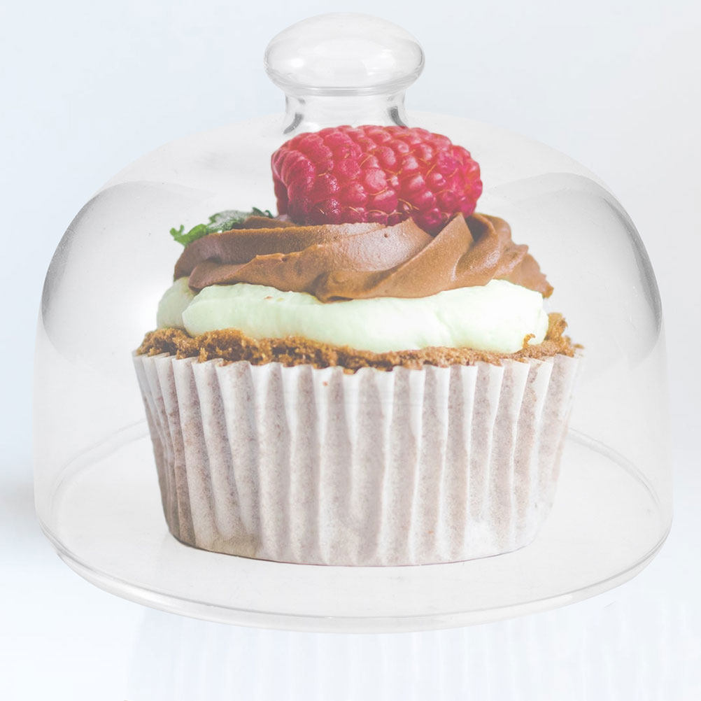 2Pcs Transparent Glass Cake Do - Plastic Dome Clear avis et prix