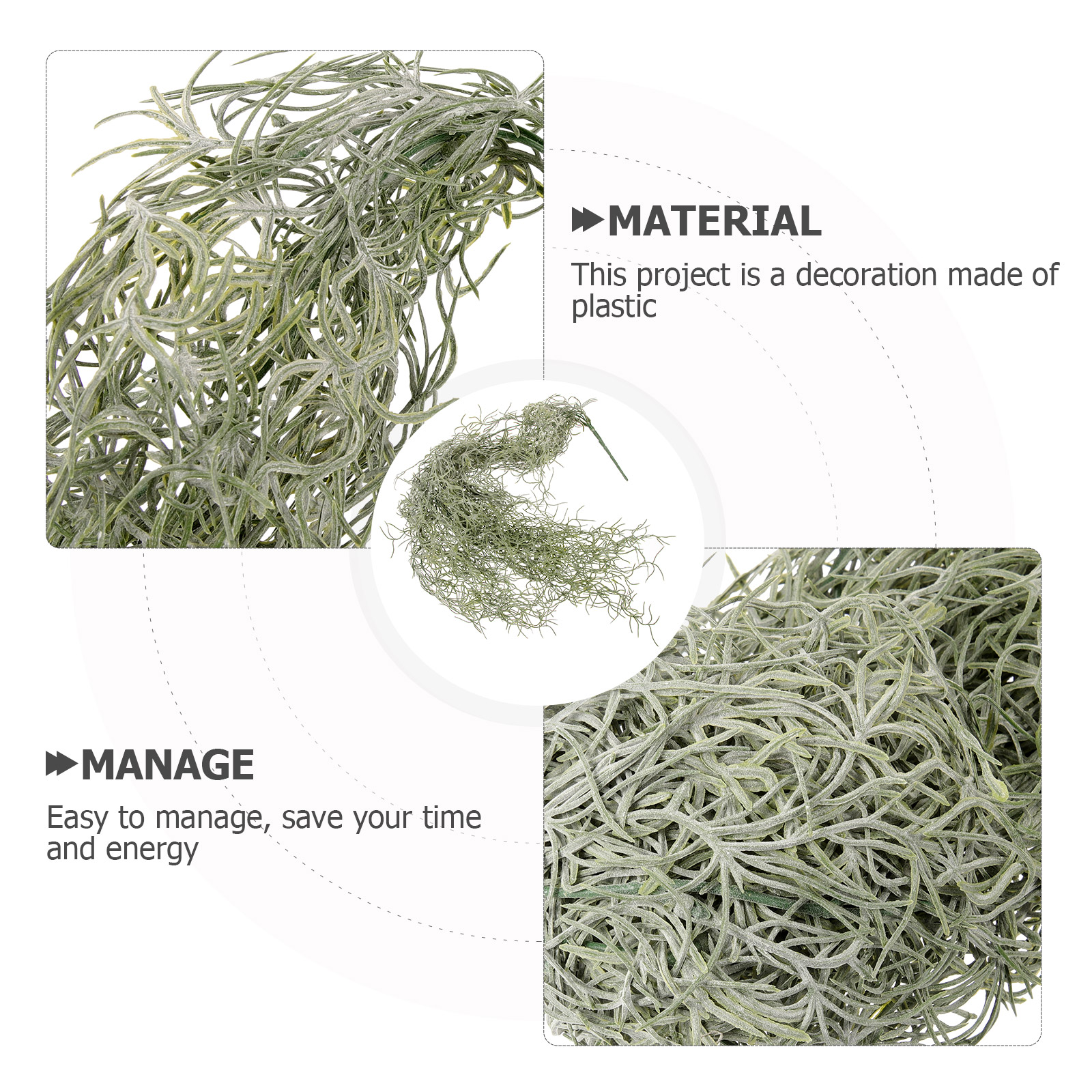 Hanging Decor Artificial Dried - Sphagnum Moss Dry avis et prix