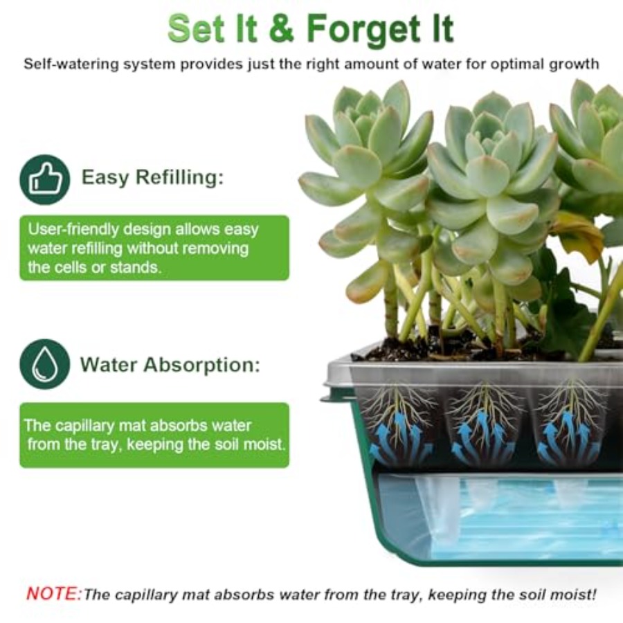 Seed Starter Tray with Grow Li - Humidity Dome Kit avis et prix
