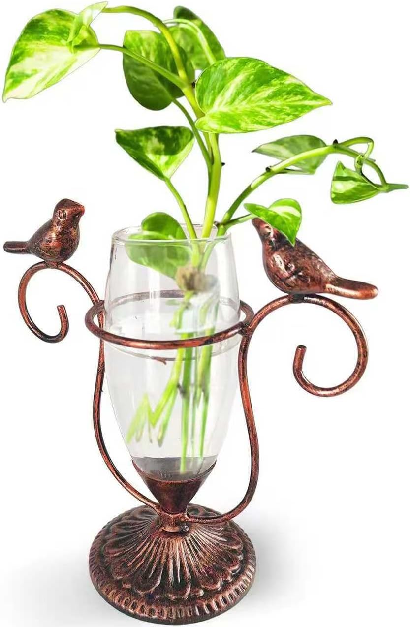 2 Vintage Copper Bird Plant Pr - Propagation Station Vase avis et prix