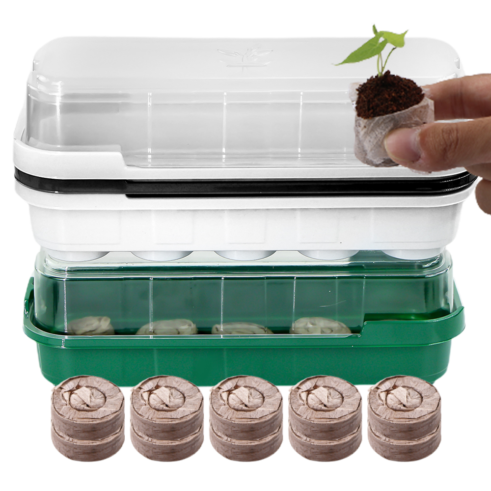 10 Cells Seedling Trays Germin - Peat Pellet Tray avis et prix