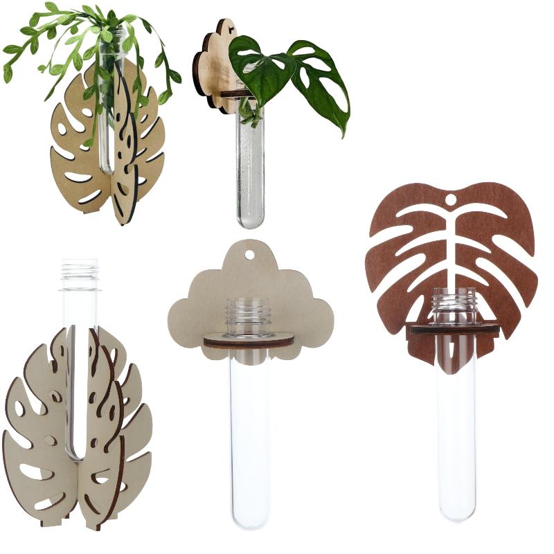 Wall Mounted Wooden Monstera H - Propagation Station Vase avis et prix
