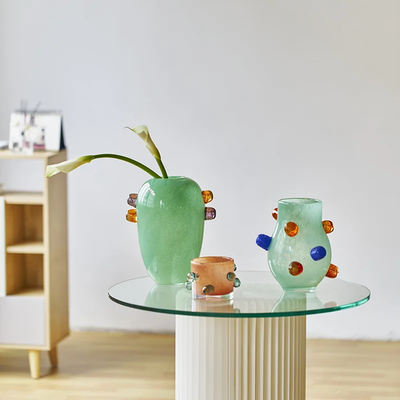 Colorful Round Bead Glass Vase - Propagation Station Vase avis et prix