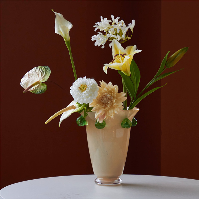Colorful Round Bead Glass Vase - Propagation Station Vase avis et prix