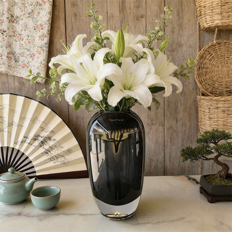 Smoke Gray Glass Vase, Hydropo - Propagation Station Vase avis et prix